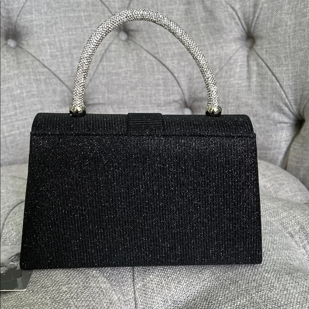 Elegant Black and Silver Women's Handbag